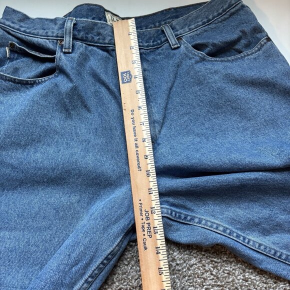 LL Bean Jeans Mens 38x28 Crisp Clean Blue Denim Natural Fit Straight Leg - Picture 11 of 11